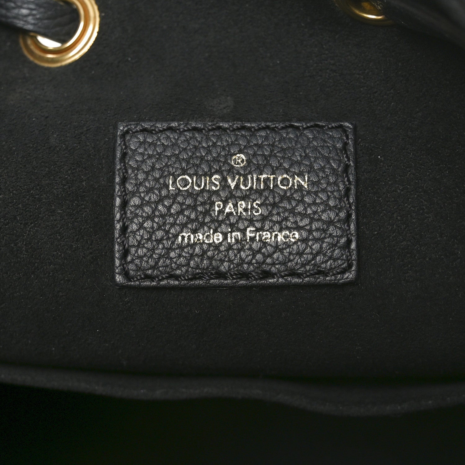 Louis Vuitton Calfskin Lockme Bucket MM Black