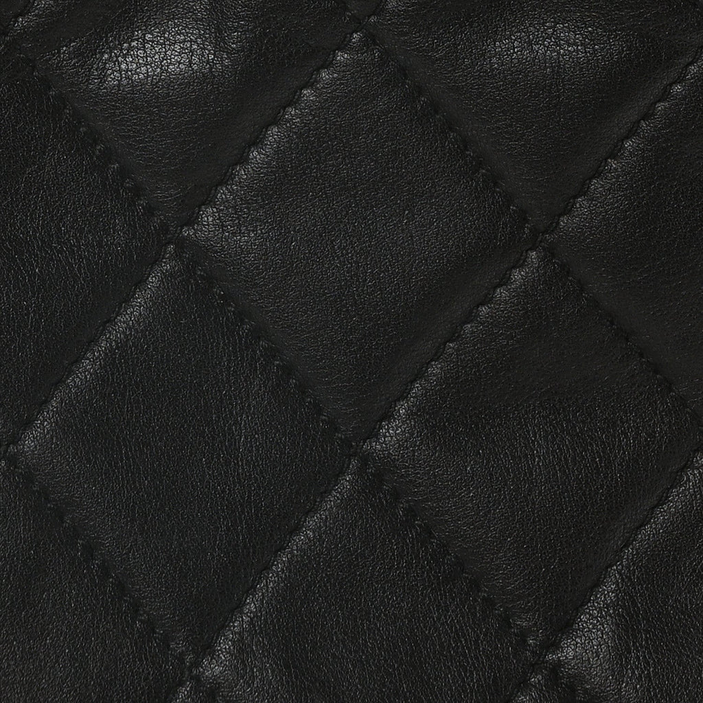 Chanel Calfskin Quilted CC Shopping Tote Black