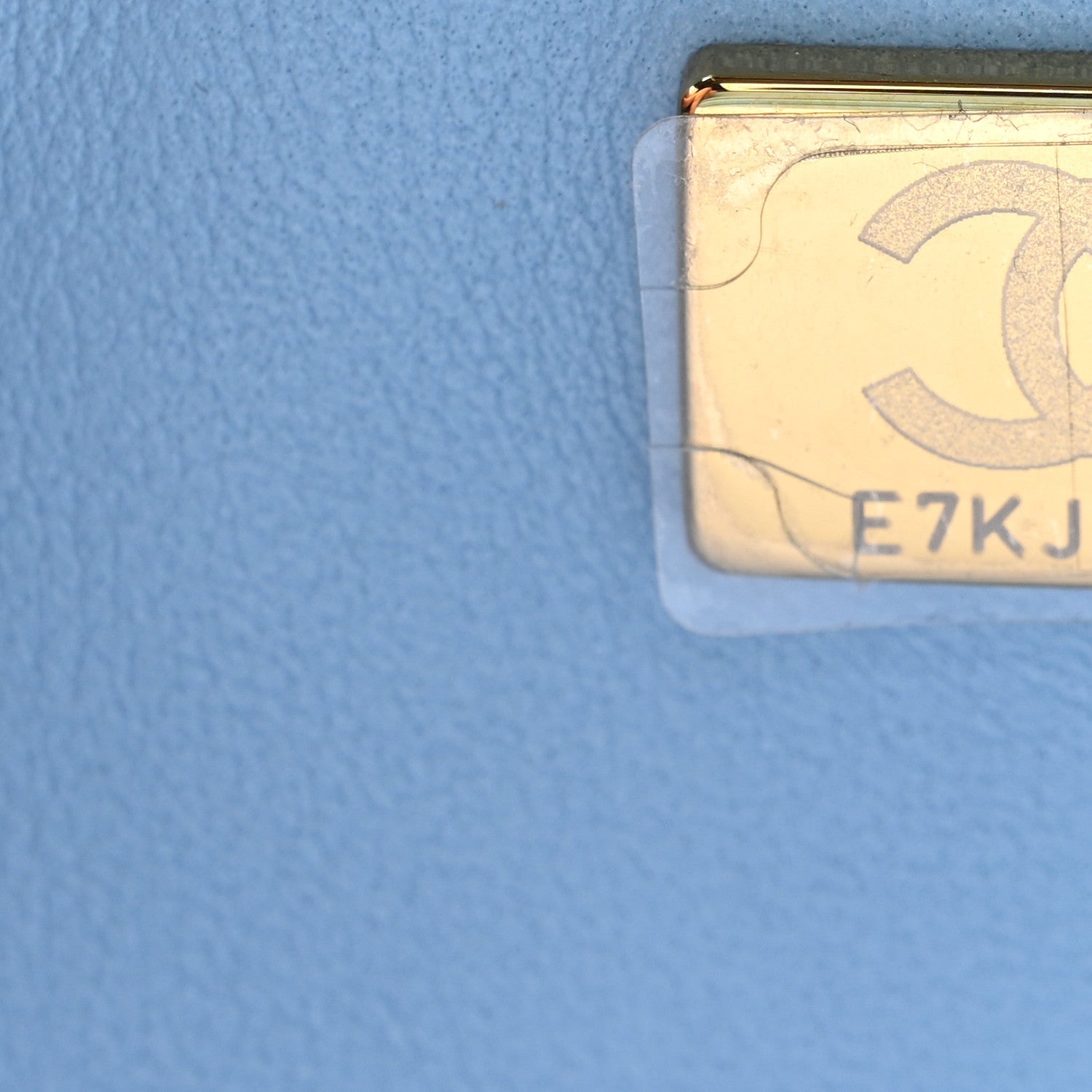 Chanel Lambskin Quilted Mini Rectangular Flap Light Blue