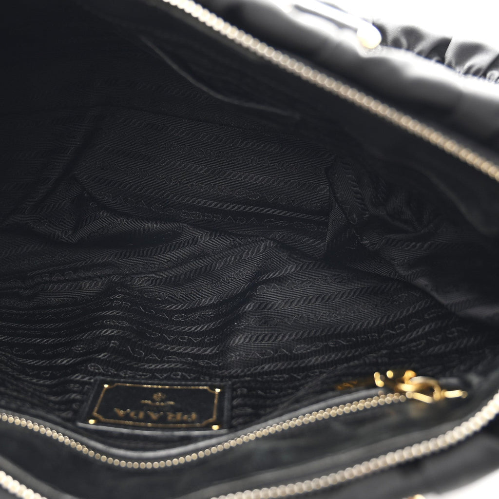 Prada Tessuto Nylon Gaufre Tote Black
