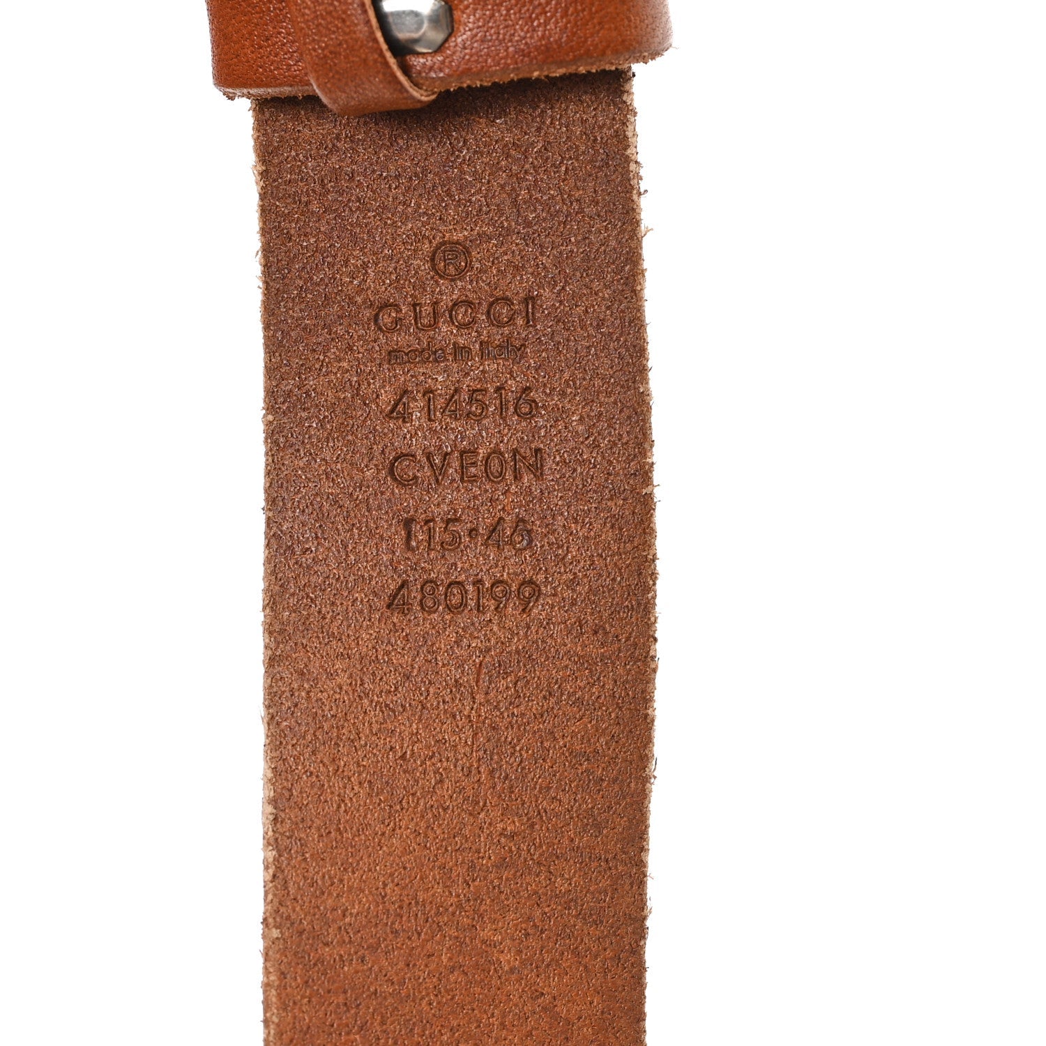 Gucci Cuoio Toscano Nickel Double Double G 30mm Belt 115 46 Cuir