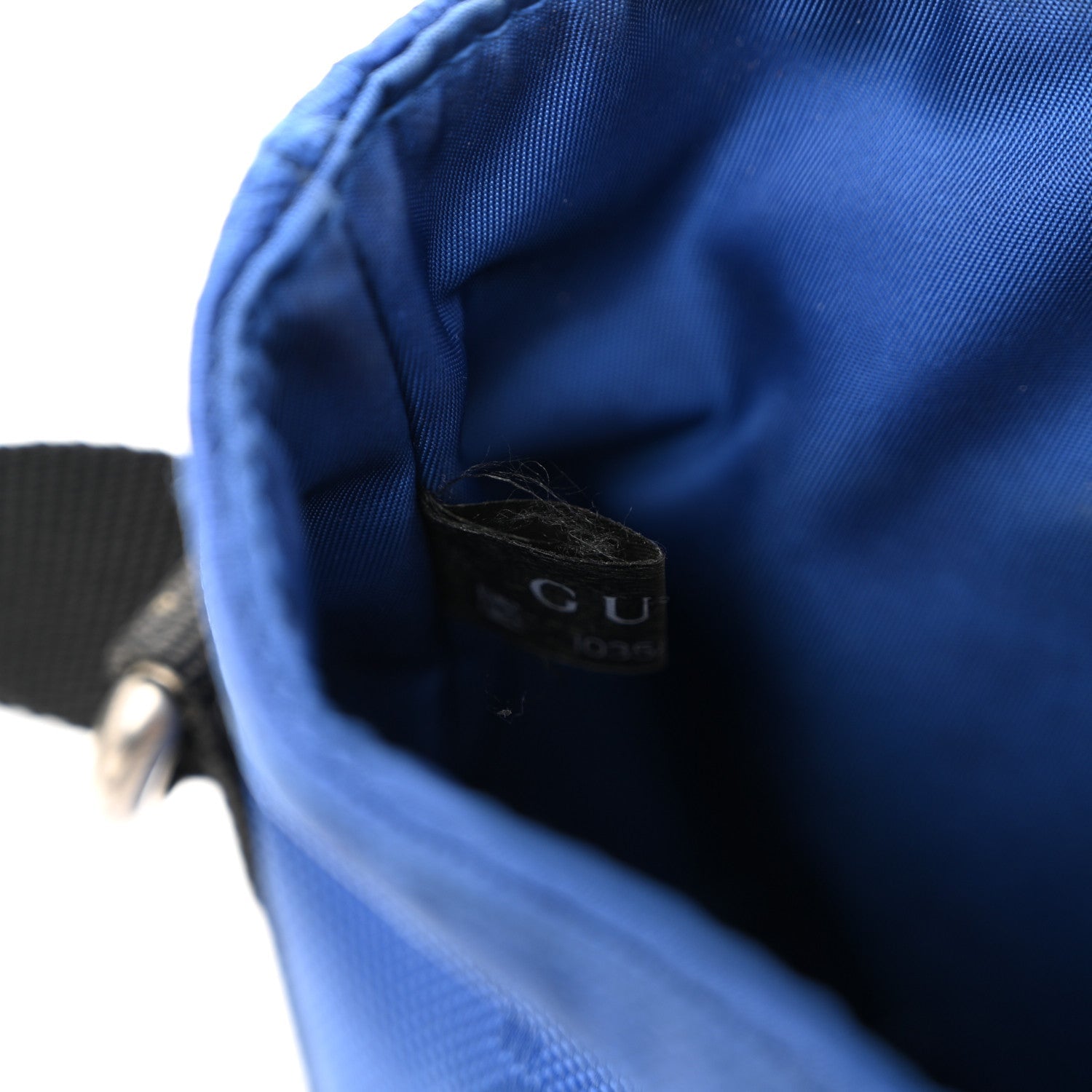 Gucci Econyl Nylon Monogram Off The Grid Messenger Bag Orient Blue Black