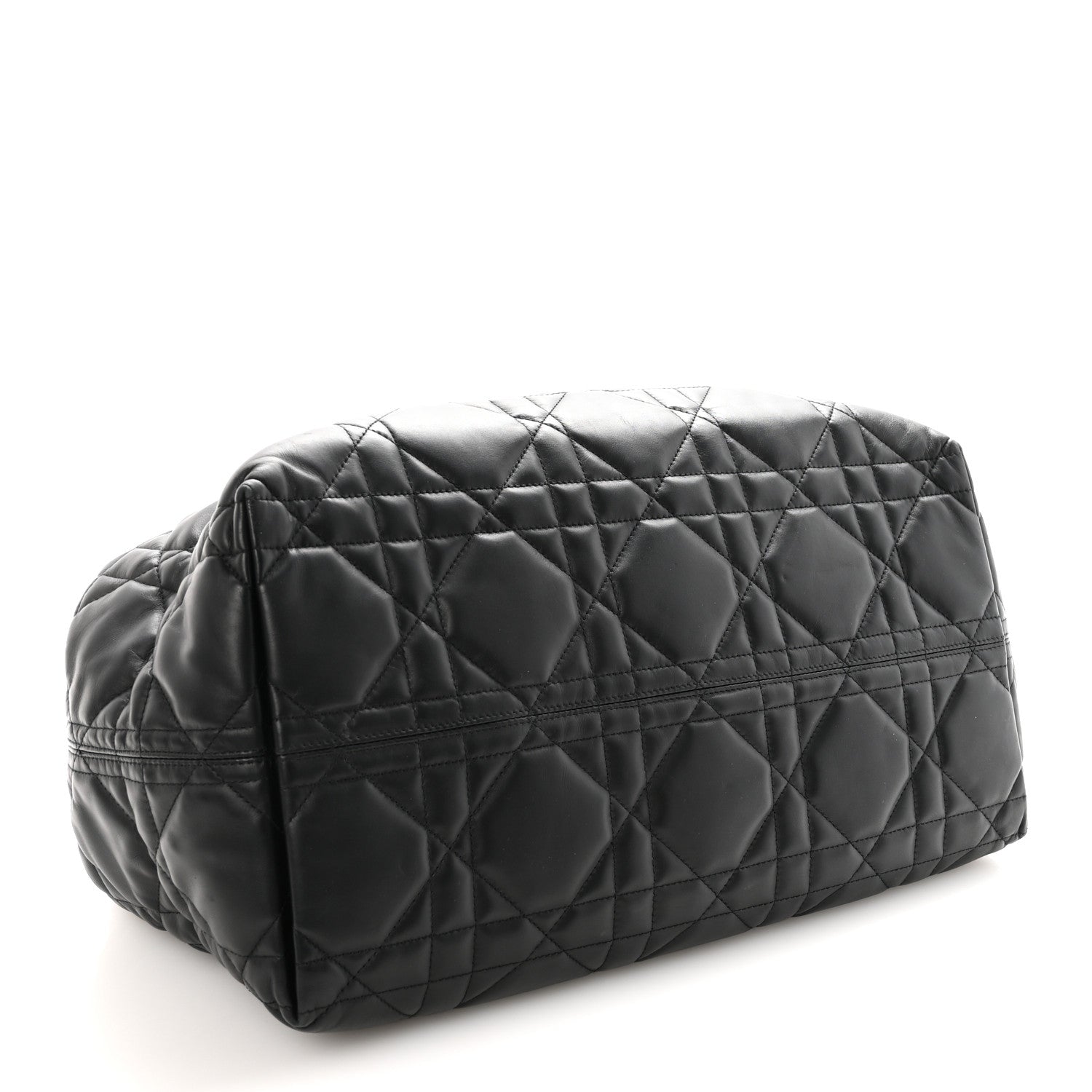 Christian Dior Calfskin Macrocannage Large Toujours Black
