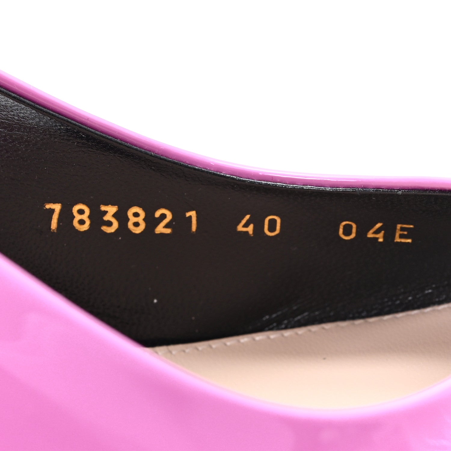 Gucci Vernice Crystal Nappa Charlotte Signoria 105 Slingback Pumps 40 Libre Pink