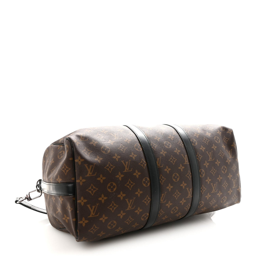 Louis Vuitton Monogram Macassar Keepall Bandouliere 45