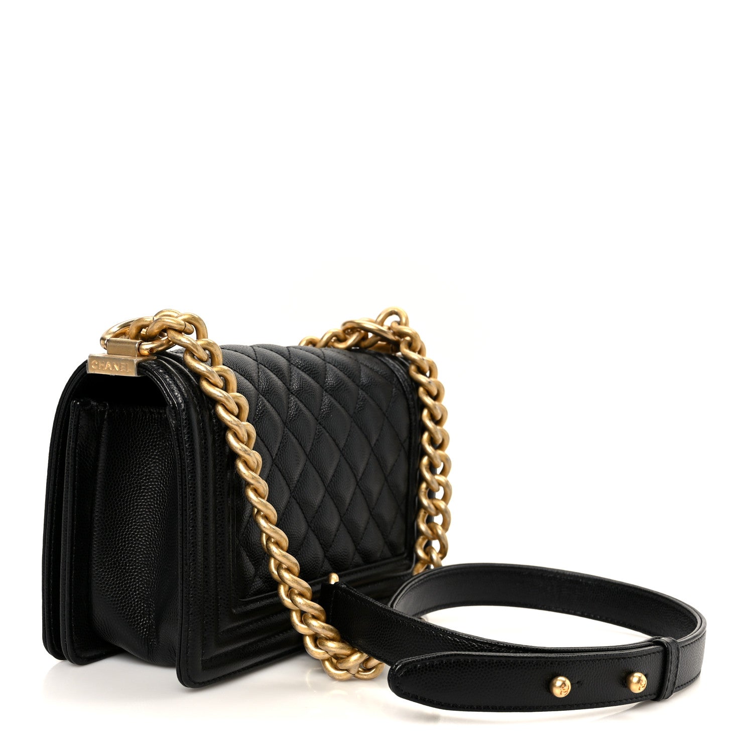 Chanel Caviar Quilted Small Boy Flap Black