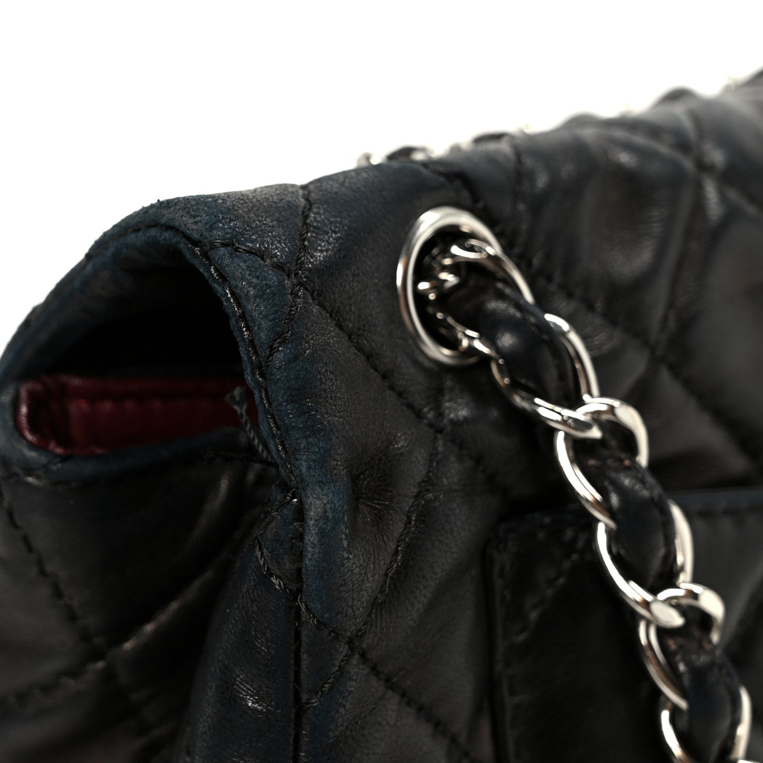 Chanel Washed Lambskin Quilted Maxi Single Flap Black