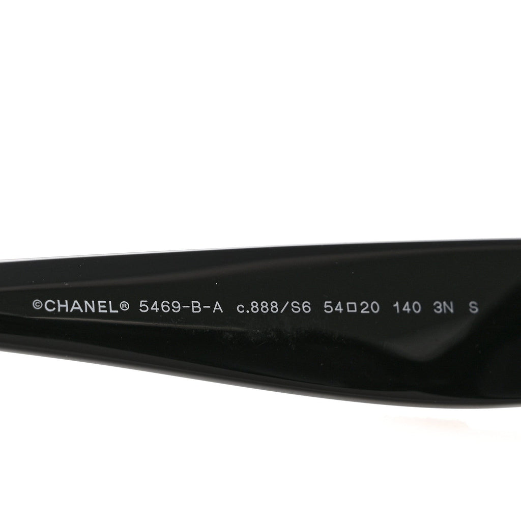 Acetate Polarized Oval CC Sunglasses 5469-B-A Black