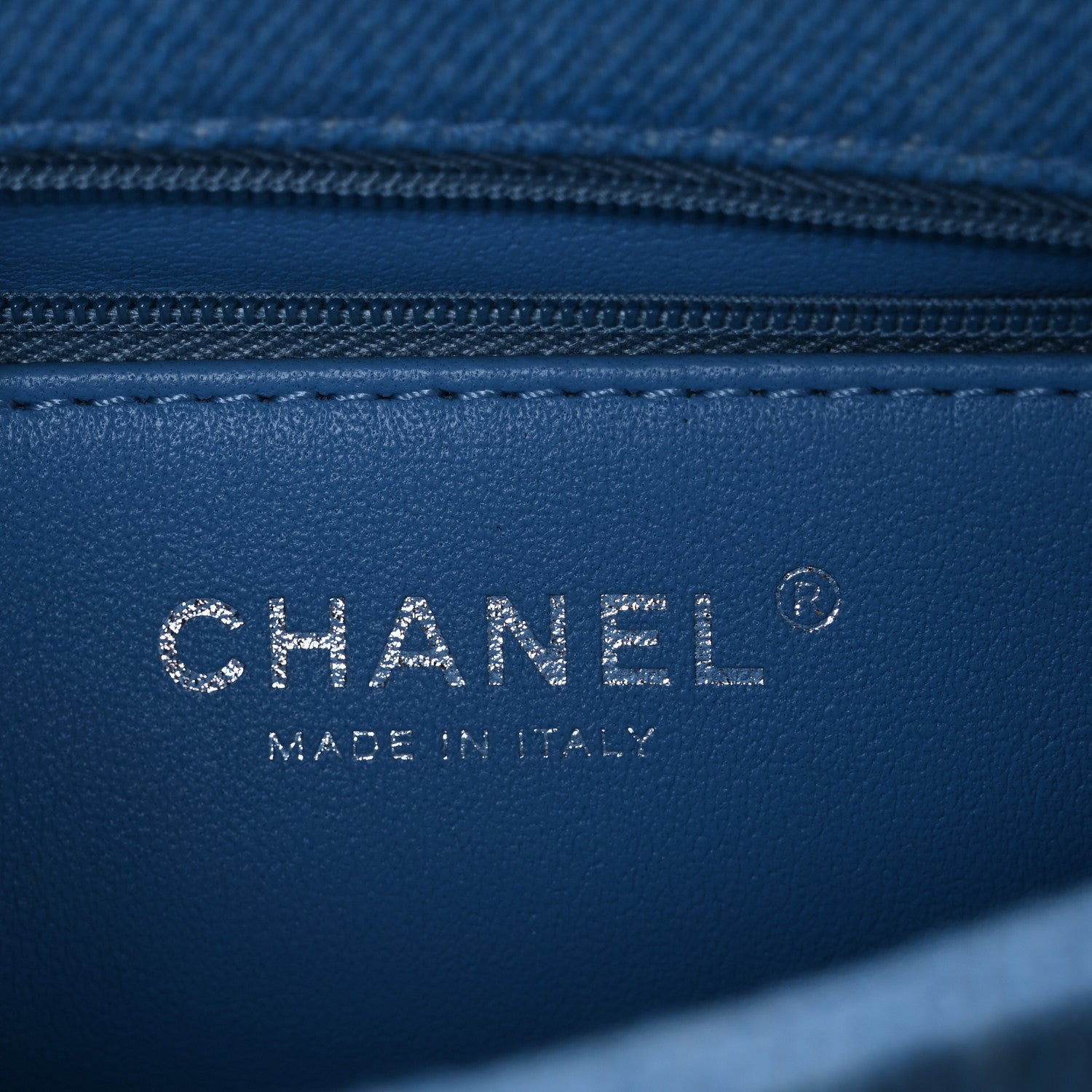 Chanel Denim Quilted Sweetheart Mini Flap Blue