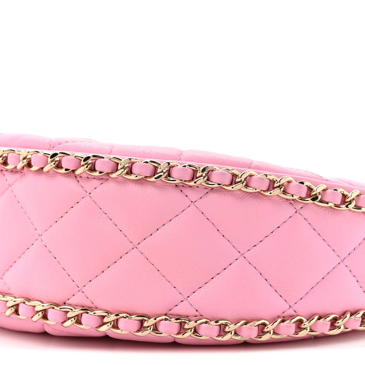 Chanel Lambskin Quilted Small Hobo Bag Pink