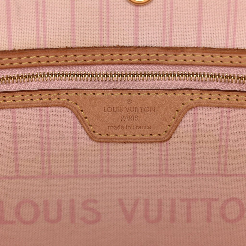 Louis Vuitton Damier Azur Neo Neverfull MM Rose Ballerine