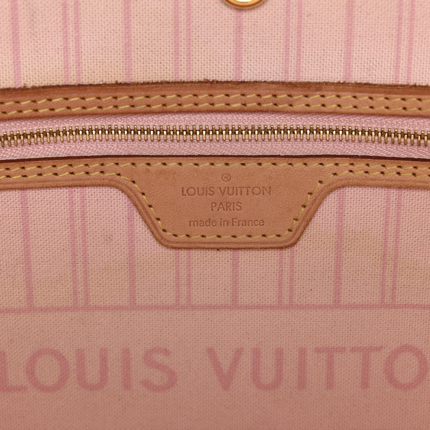 Louis Vuitton Damier Azur Neo Neverfull MM Rose Ballerine