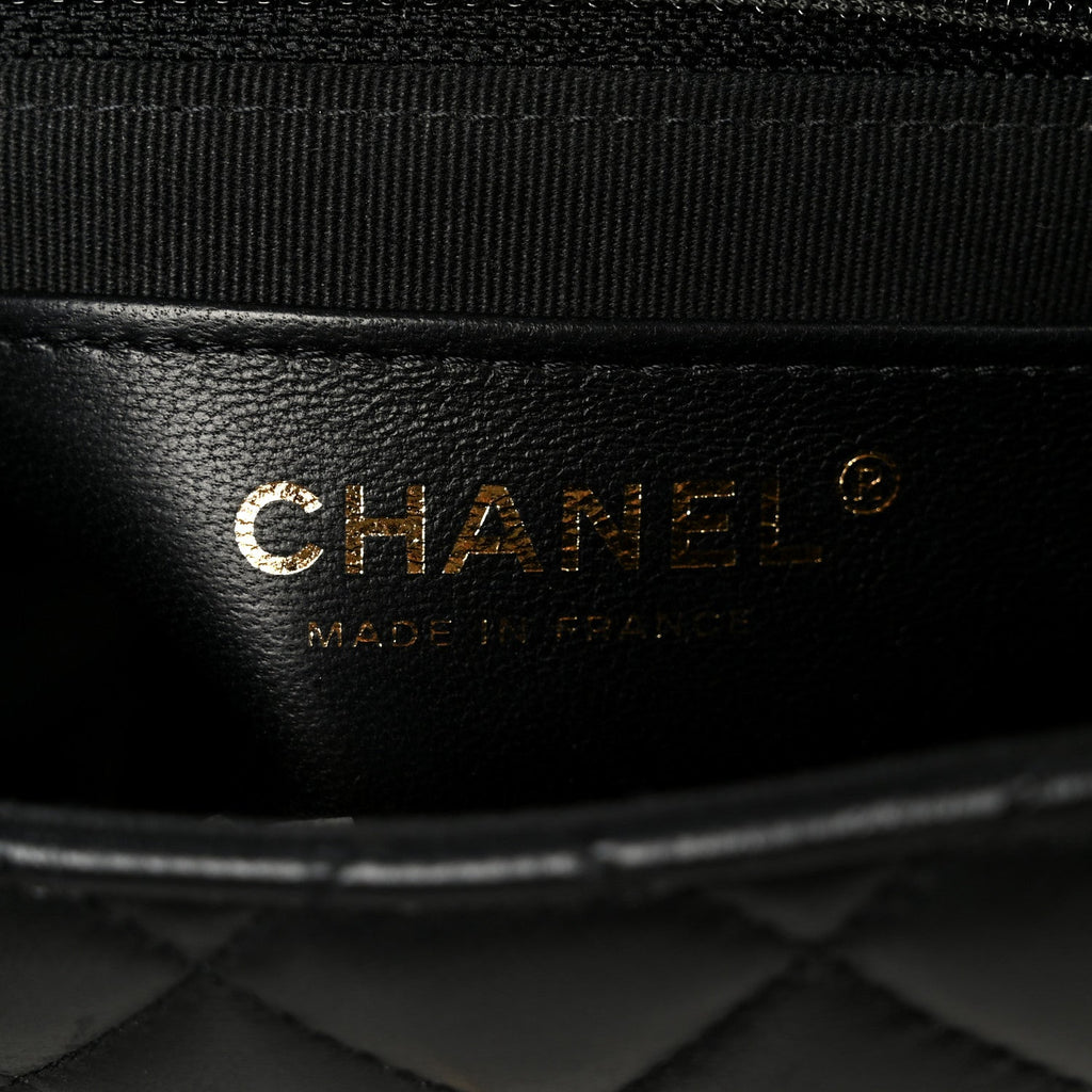 Chanel Lambskin Quilted Casino Chips Small Flap Black