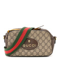 Gucci GG Supreme Monogram Web Neo Vintage Shoulder Bag Beige New Acero Crop