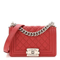 Chanel Caviar Quilted Small Boy Flap Red