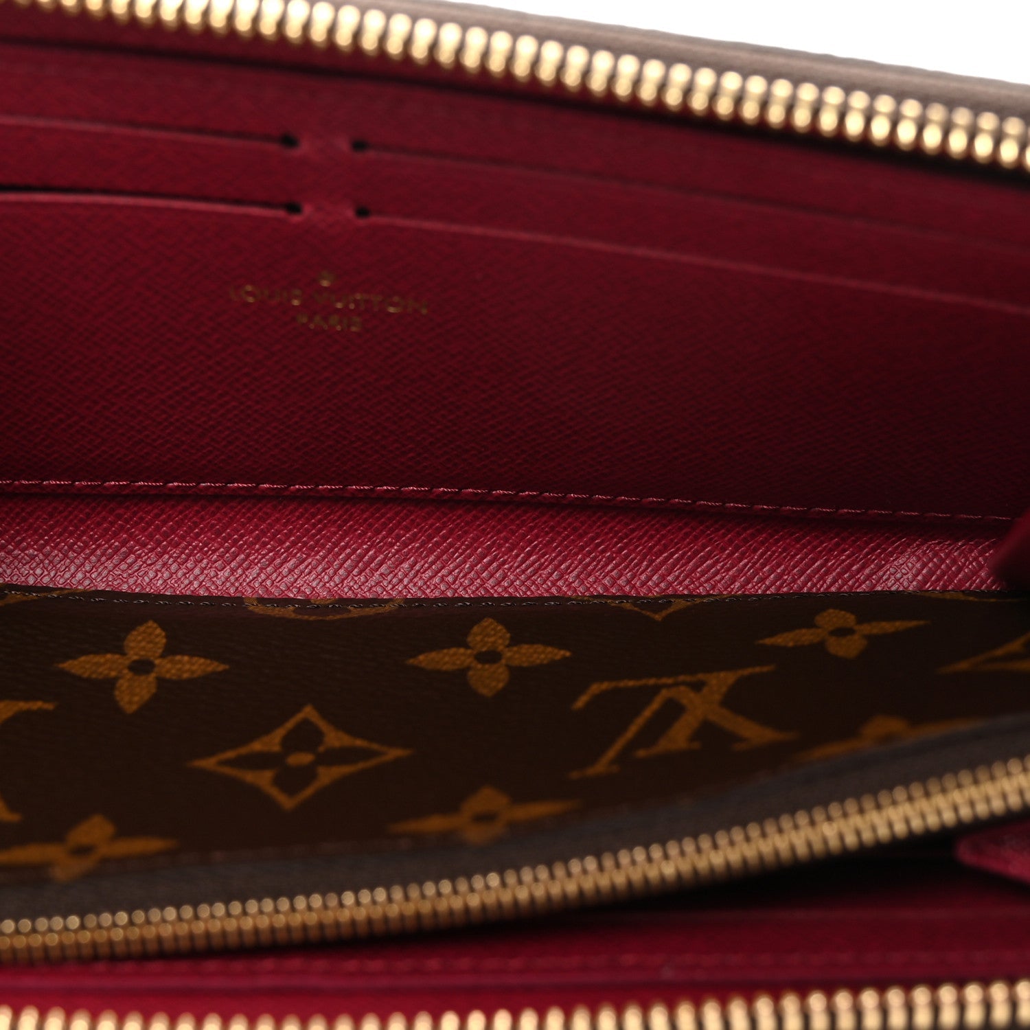 Louis Vuitton Monogram Clemence Wallet Fuchsia