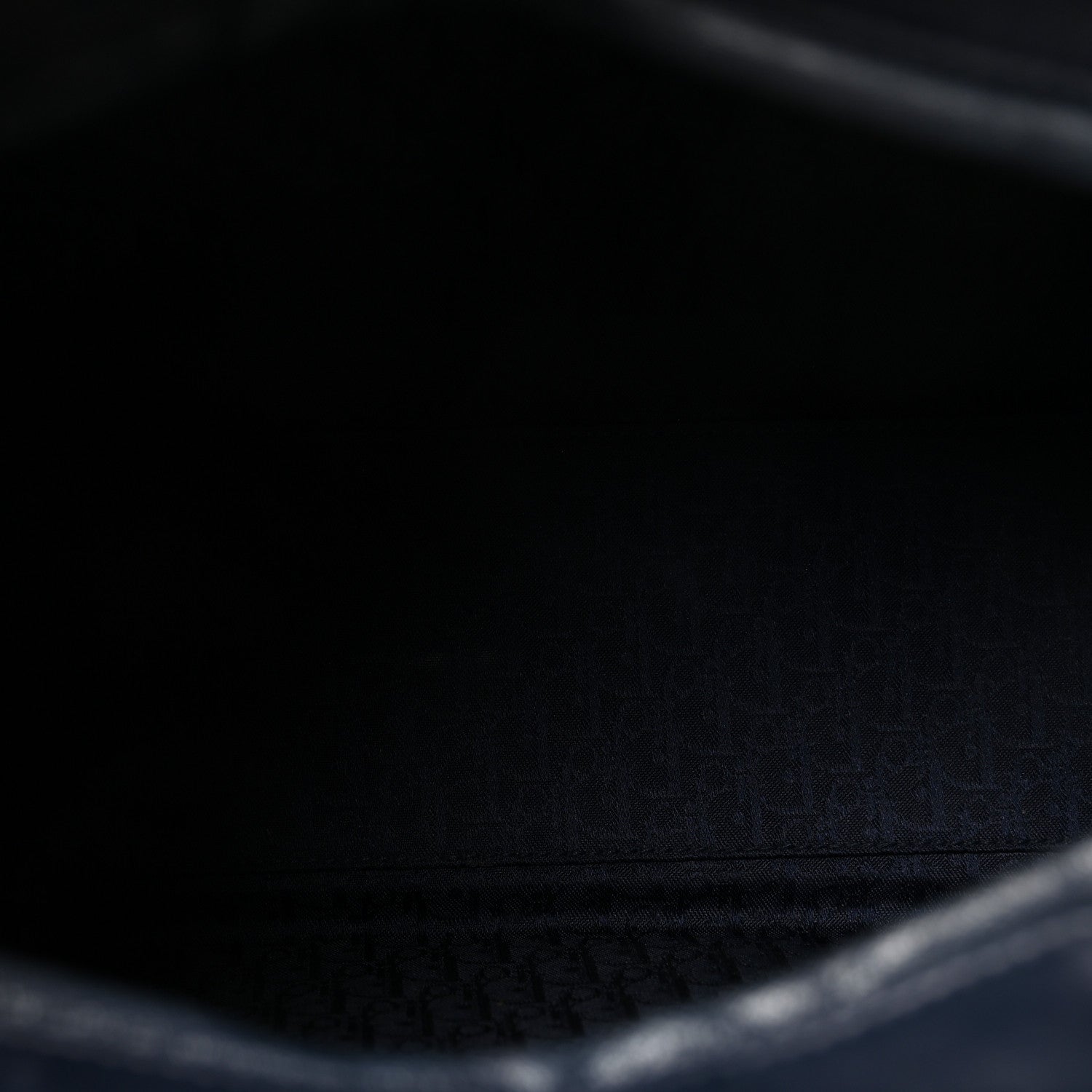 Christian Dior Lambskin Cannage Large Lady Dior Navy Blue