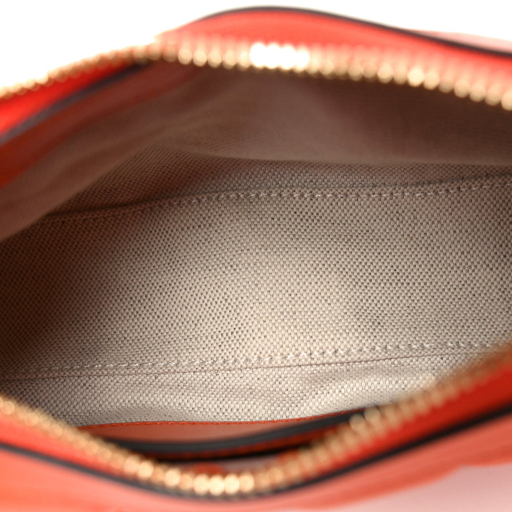 Gucci Calfskin GG Matelasse Chain Handbag Deep Orange Natural
