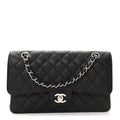 Chanel Caviar Quilted Medium Double Flap Black