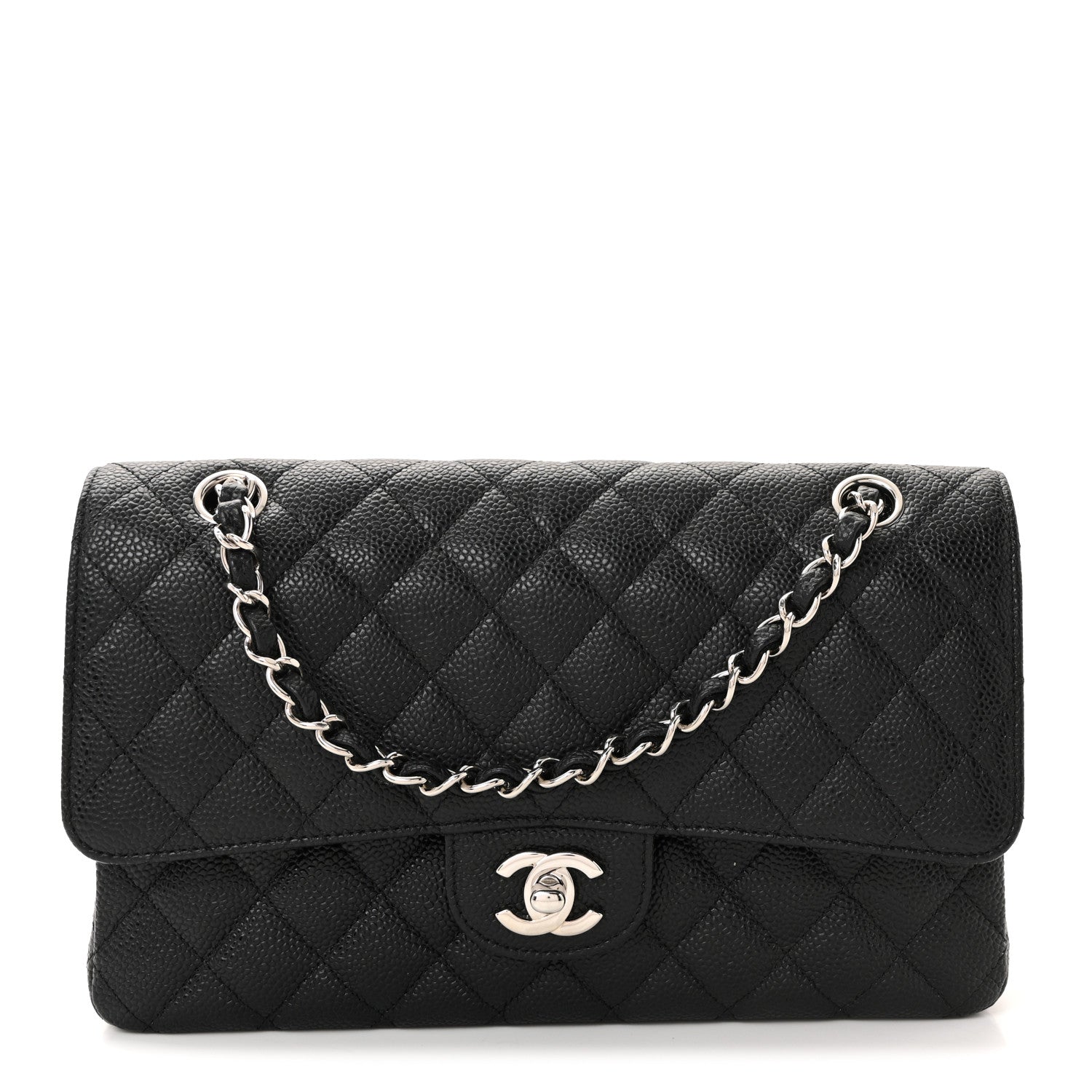 Chanel Caviar Quilted Medium Double Flap Black