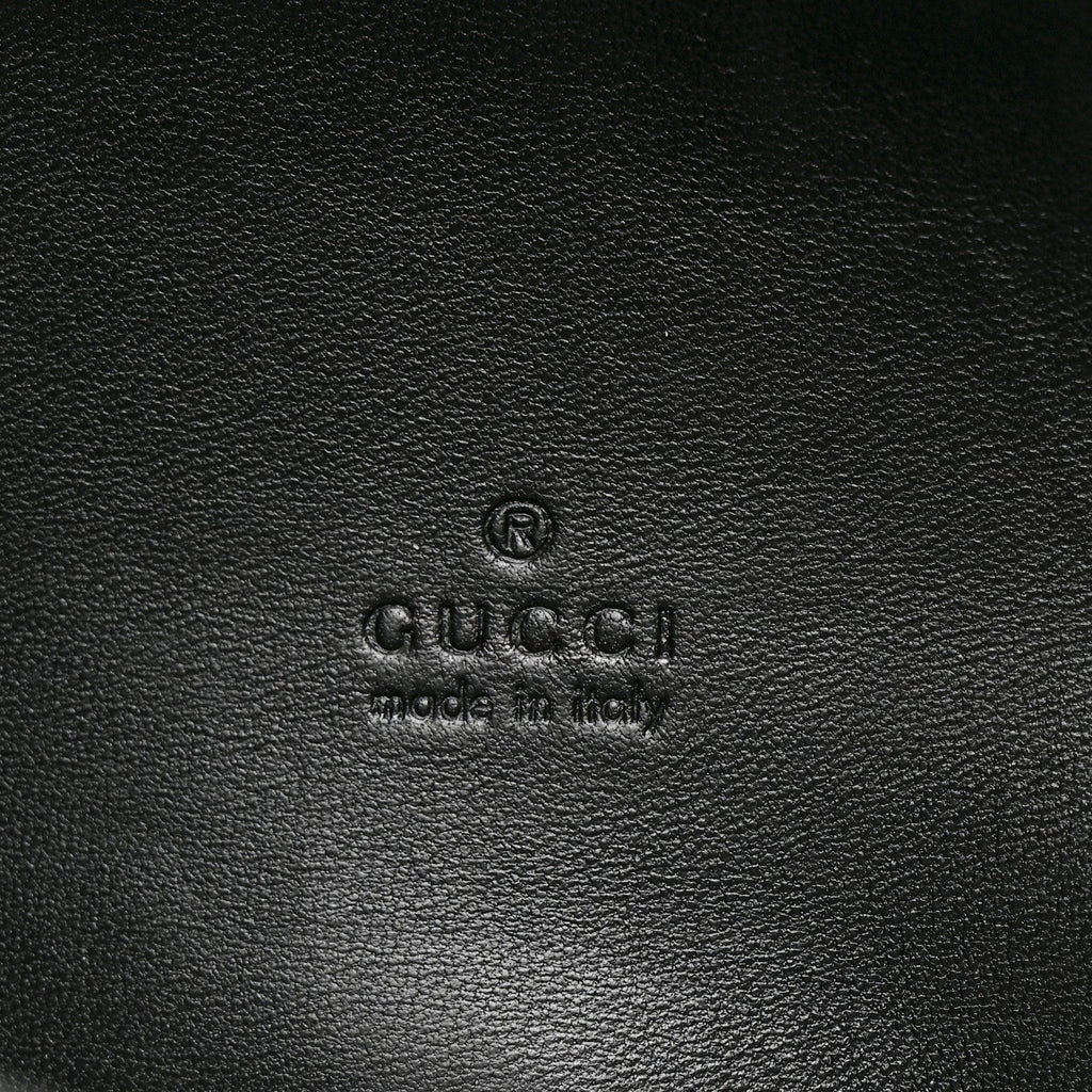 Gucci Suede Micro GG Calfskin B Medium Shoulder Bag  Arabella Black