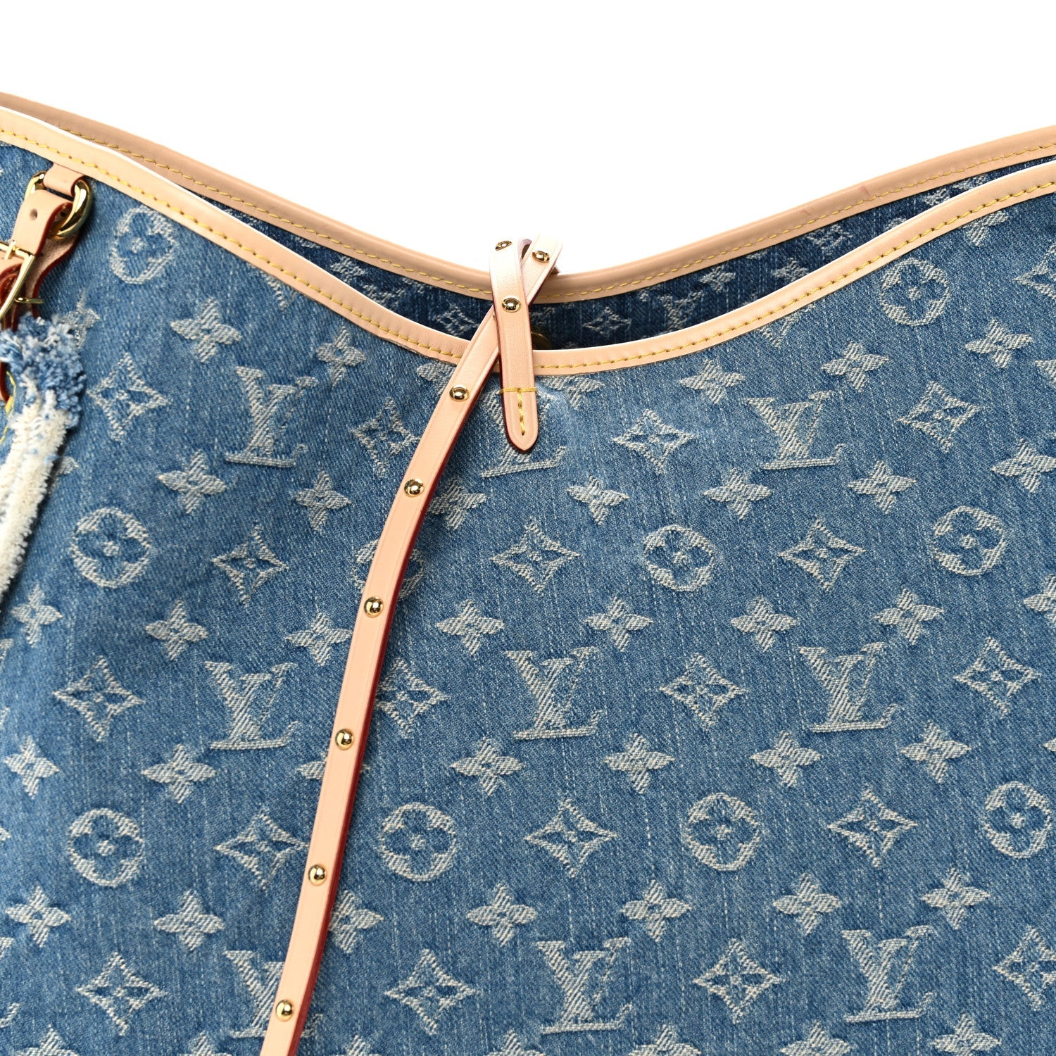 Louis Vuitton Monogram Denim CarryAll MM Blue