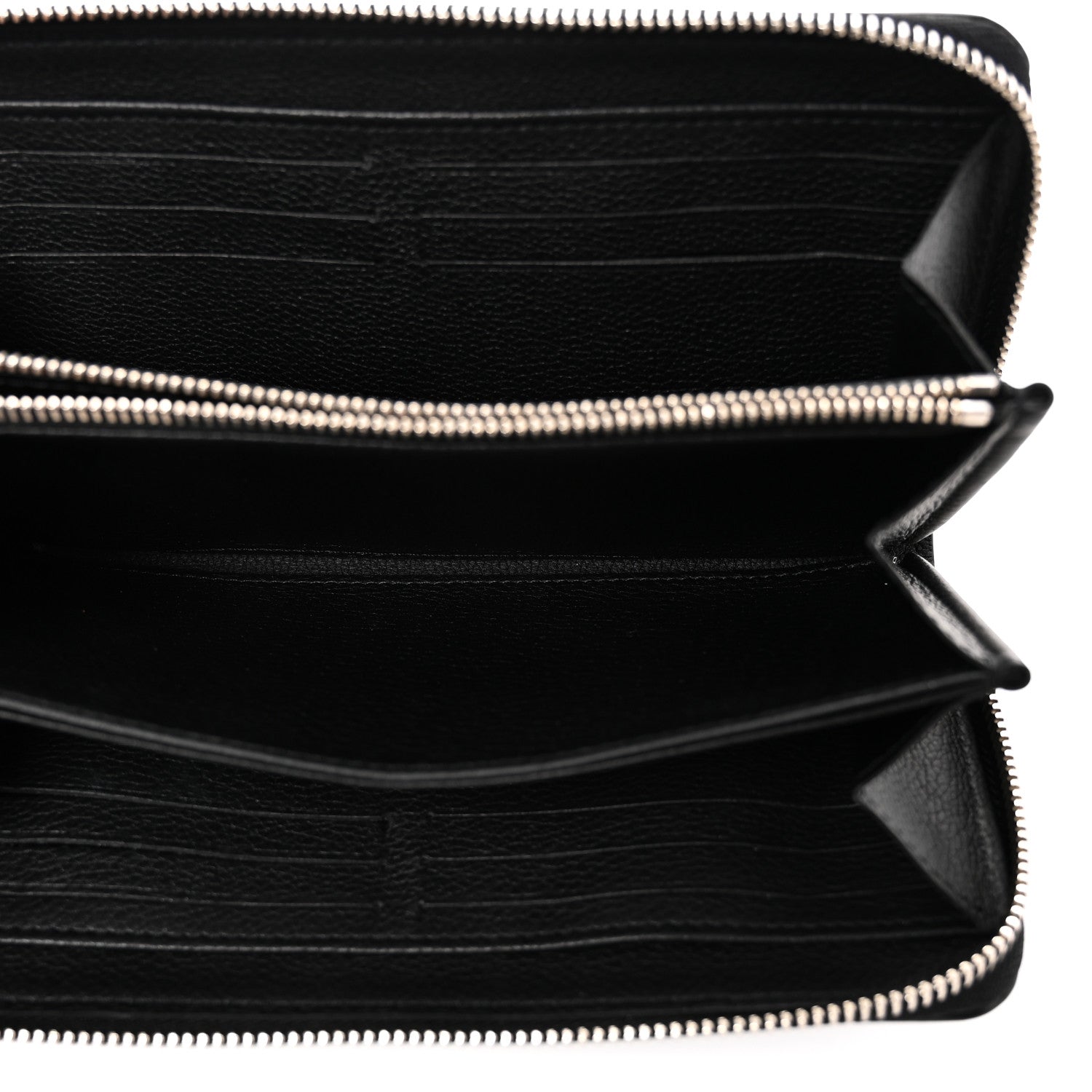 Louis Vuitton Calfskin Zippy Lockme Wallet Black