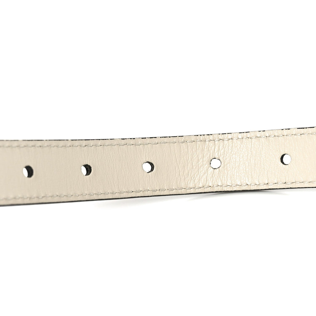 Gucci Calfskin Double G 20mm Belt Black