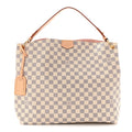 Louis Vuitton Damier Azur Graceful MM Rose Ballerine