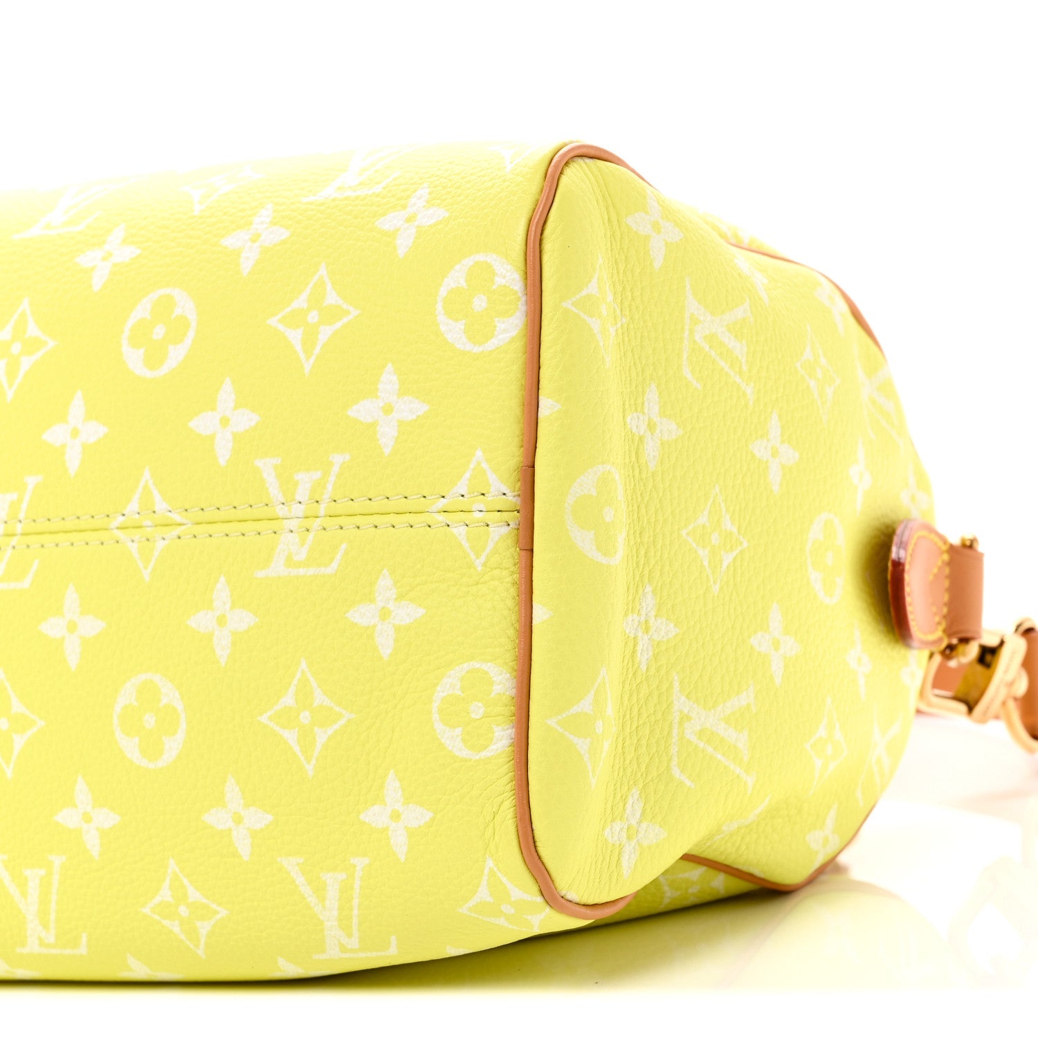 Louis Vuitton Calfskin Monogram Speedy P9 Bandouliere 25 Lemonade Yellow