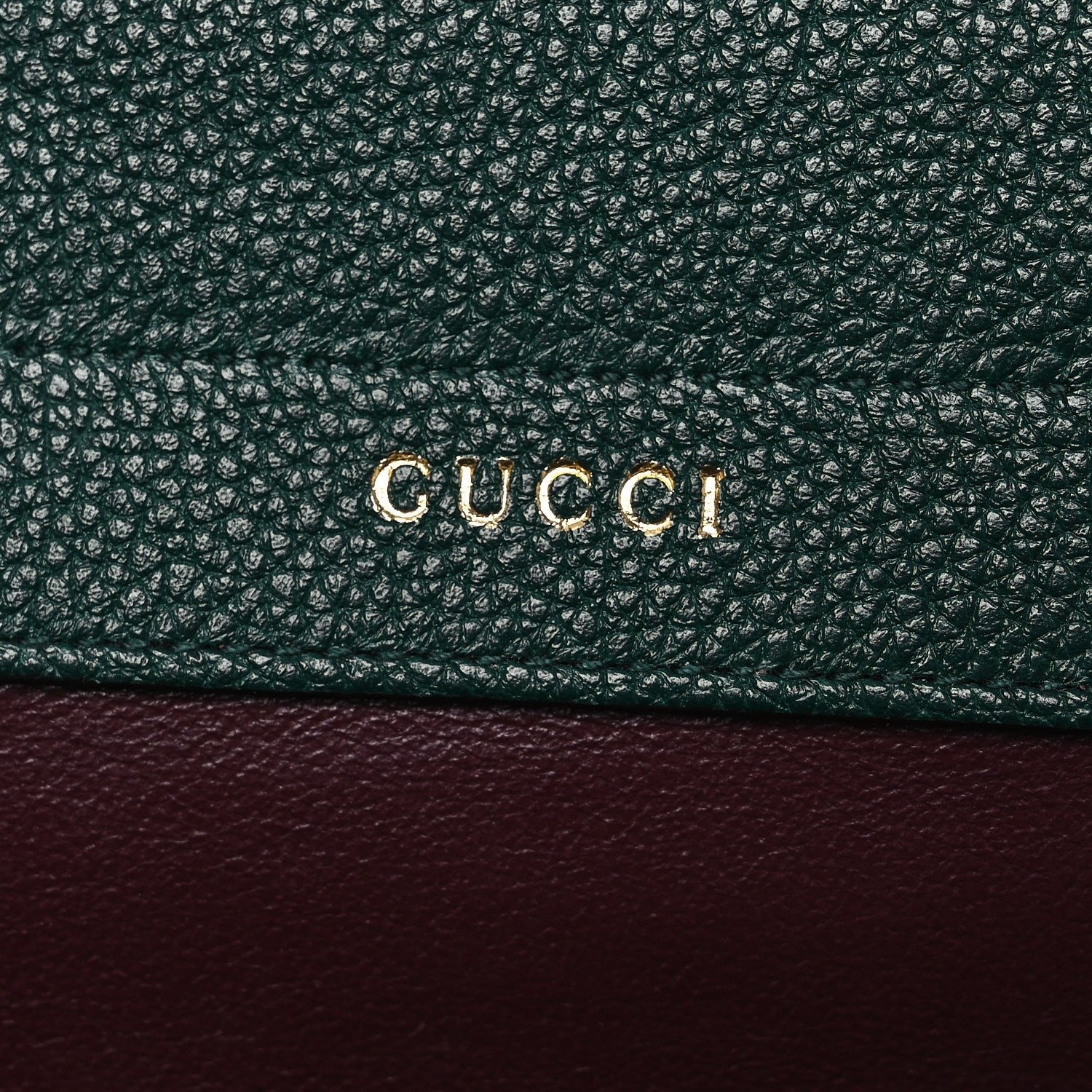 Gucci Grainy Calfskin Medium Zumi Top Handle Bag Vintage Green