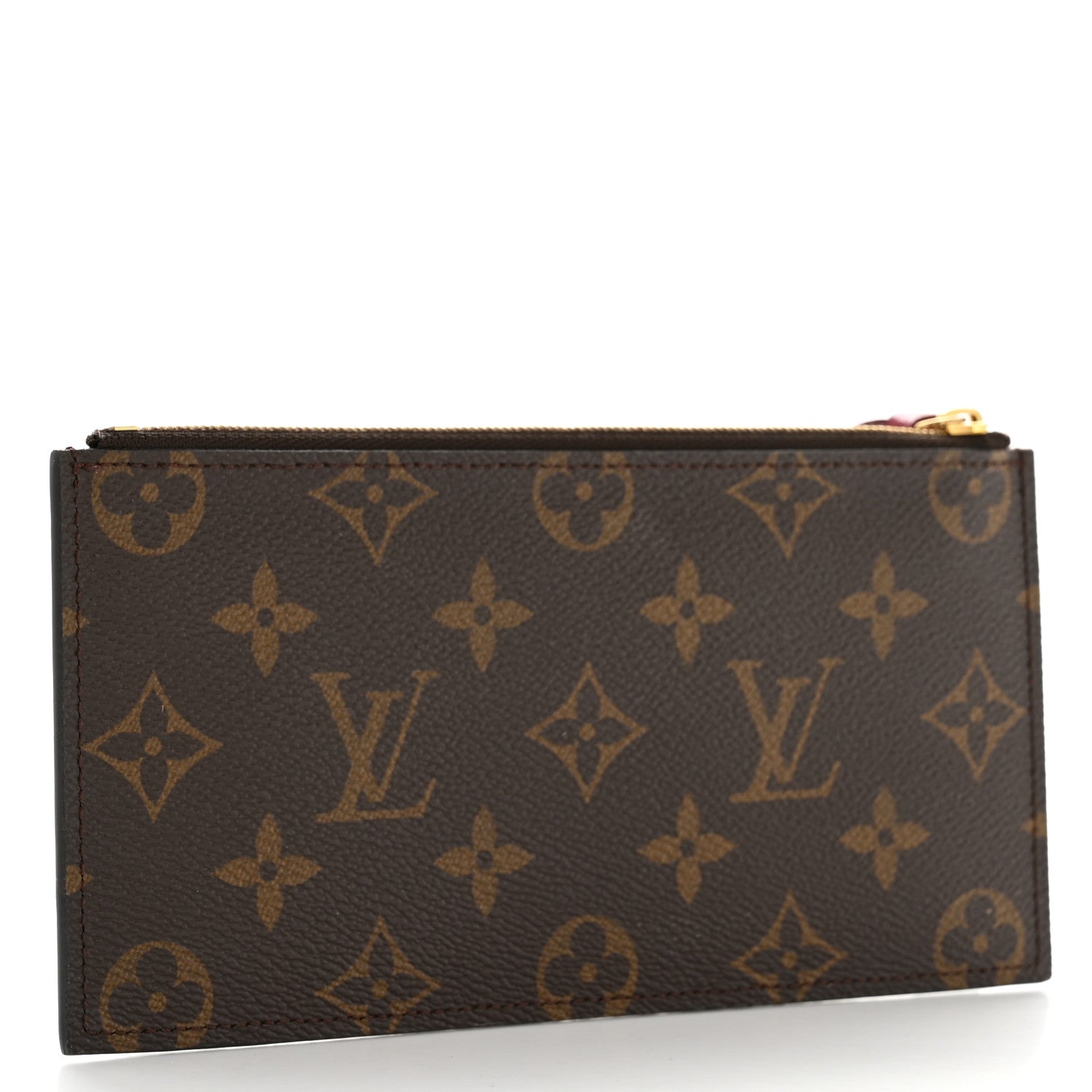 Louis Vuitton Monogram Felicie Chain Wallet Zippered Insert Fuchsia