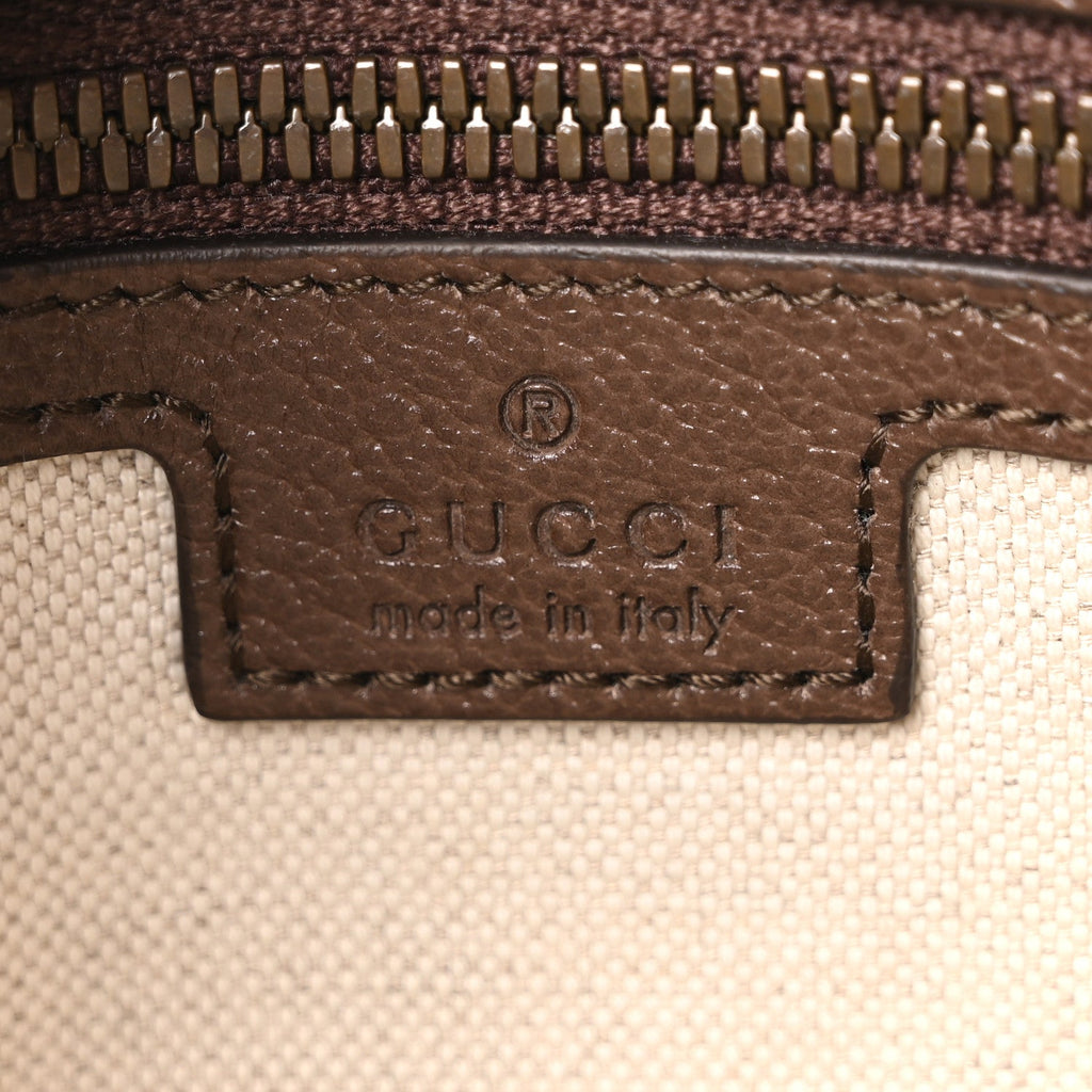Gucci Soft GG Supreme Monogram Medium Ophidia Belt Bag Dark Brown