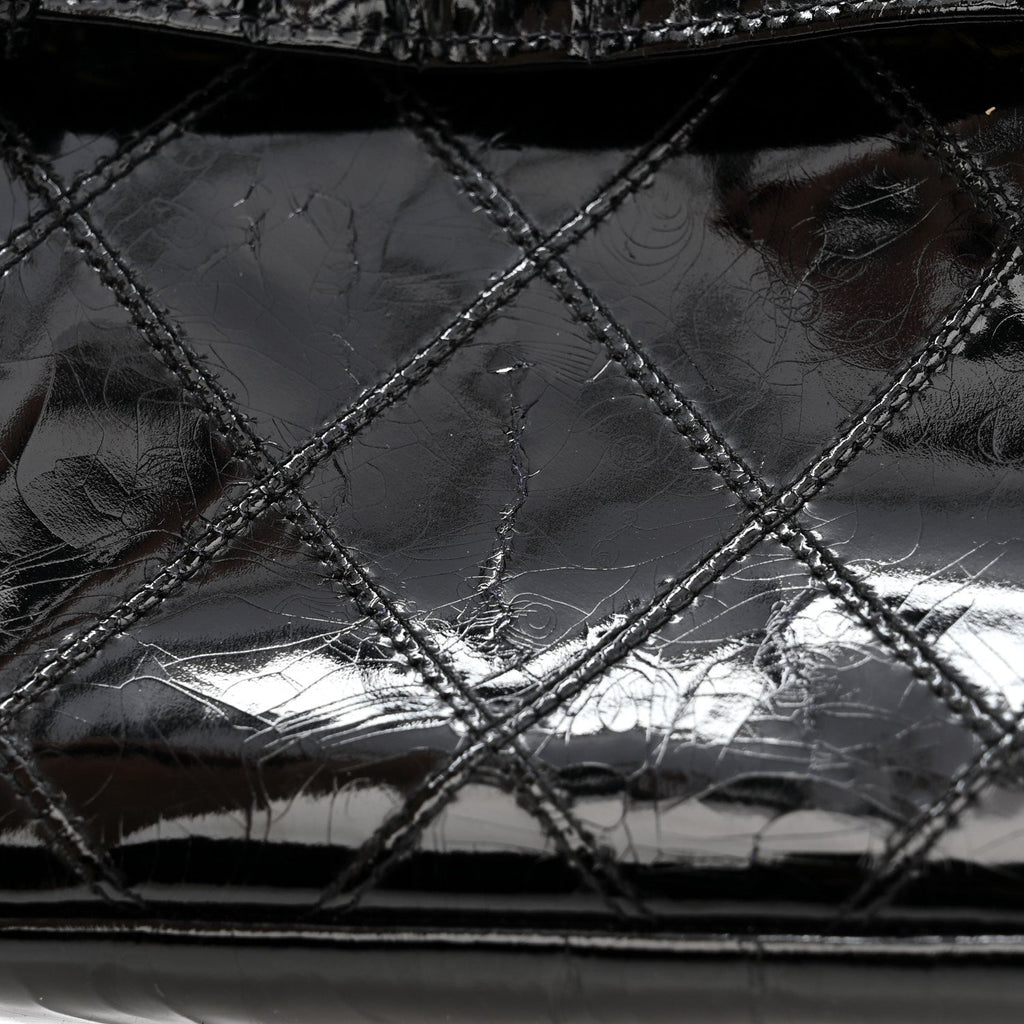 Chanel Patent Flap Waist Belt Bag Black