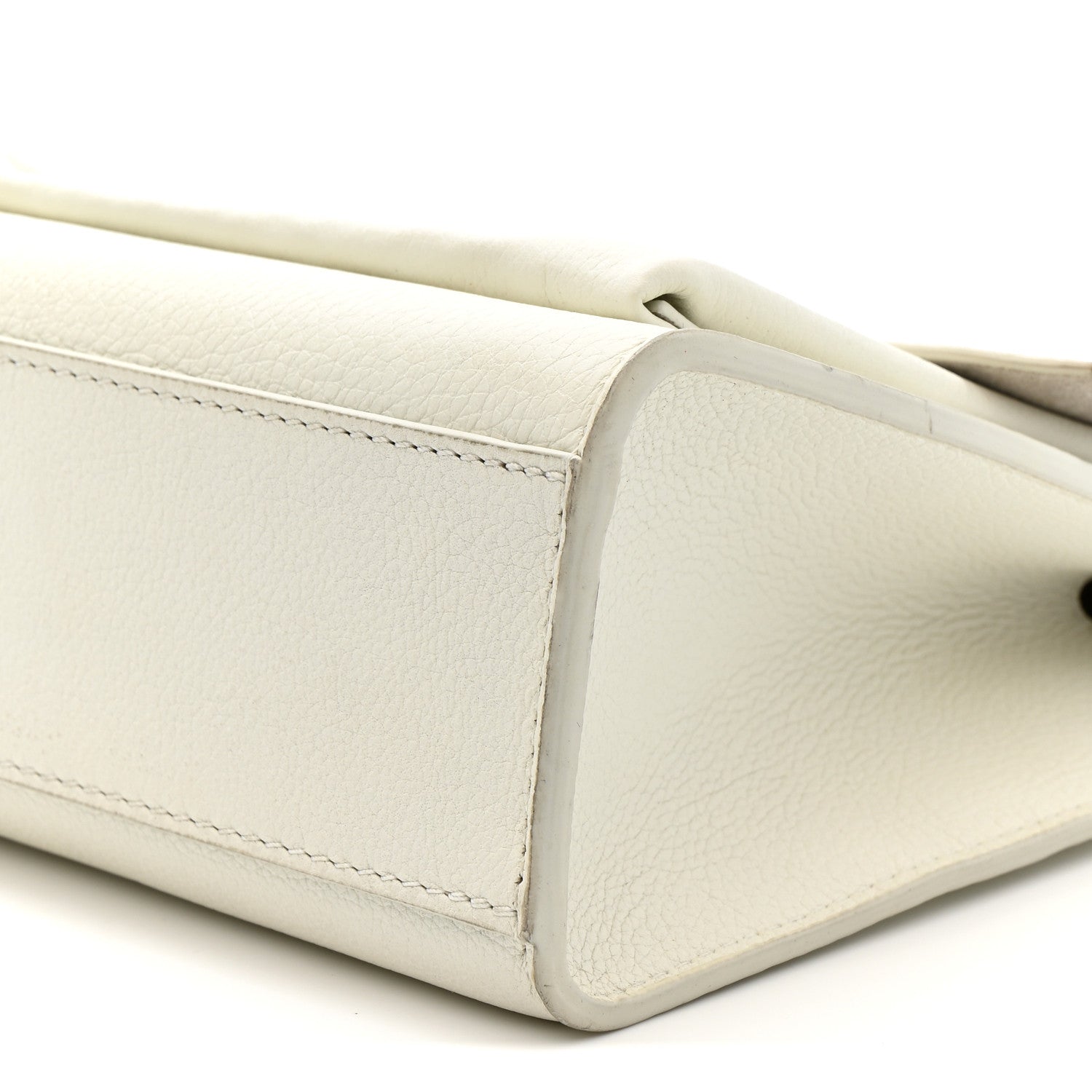 Louis Vuitton Soft Calfskin Mylockme Chain Bag BB White
