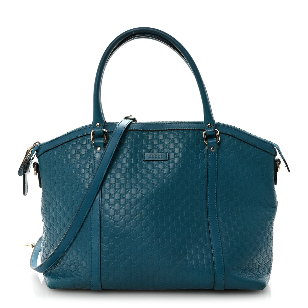 Gucci Soft Microguccissima Dome Satchel Deep Cobalt