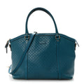 Gucci Soft Microguccissima Dome Satchel Deep Cobalt