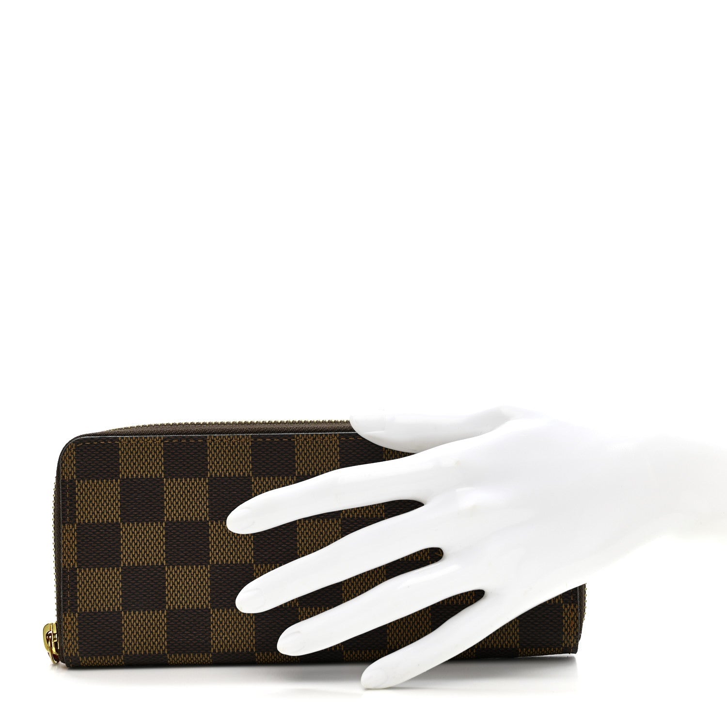Louis Vuitton Damier Ebene Clemence Wallet Cherry