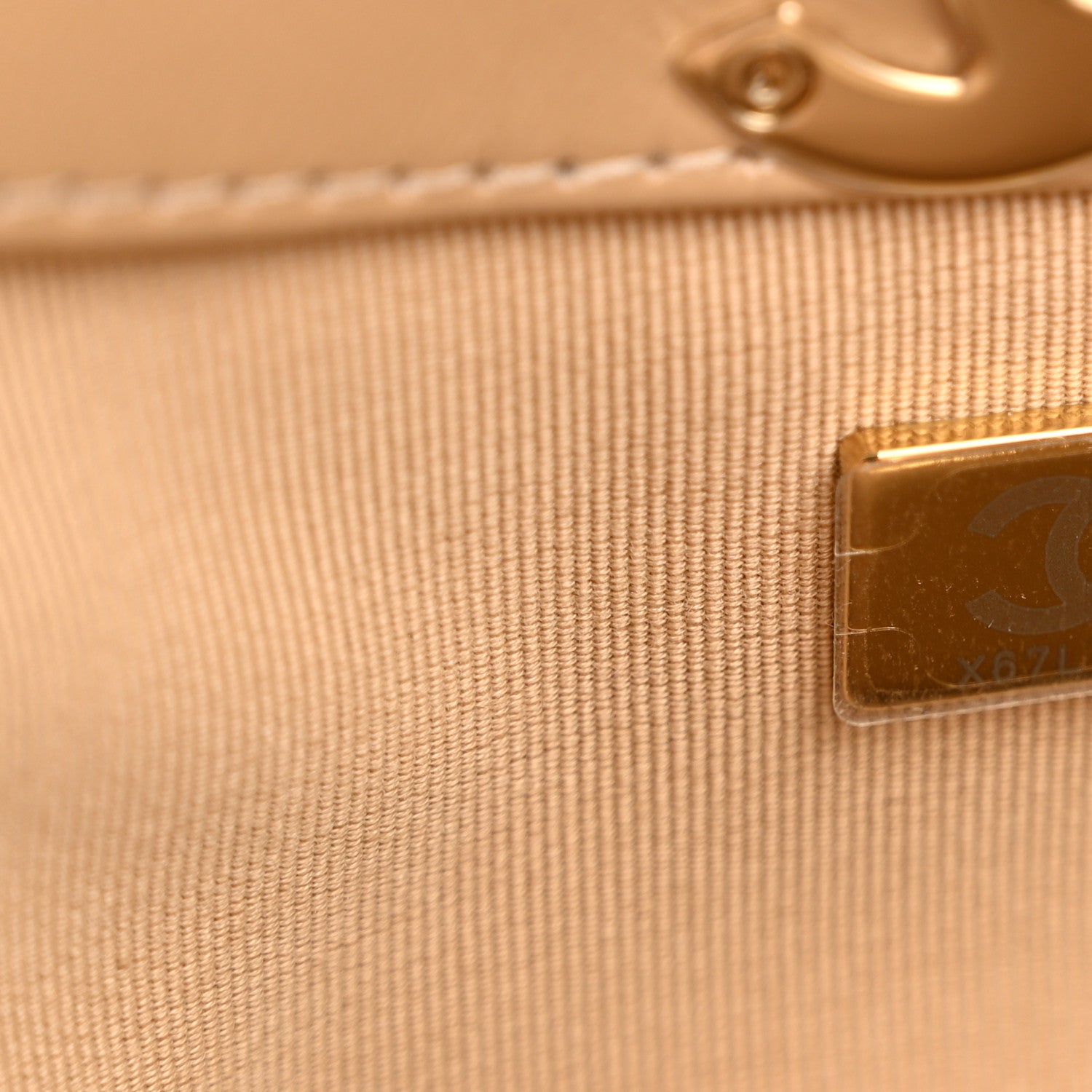 Chanel Shiny Crumpled Calfskin Quilted 31 Shopping Bag Dark Beige
