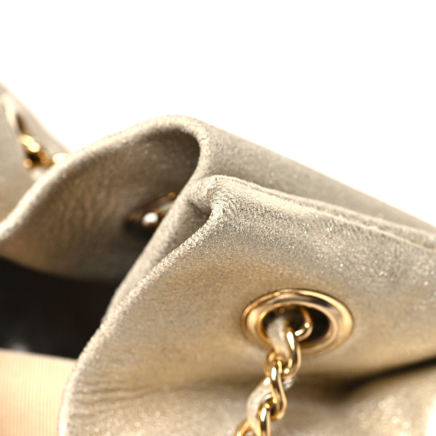 Chanel Metallic Lambskin Quilted Small In Seoul Backpack Light Gold