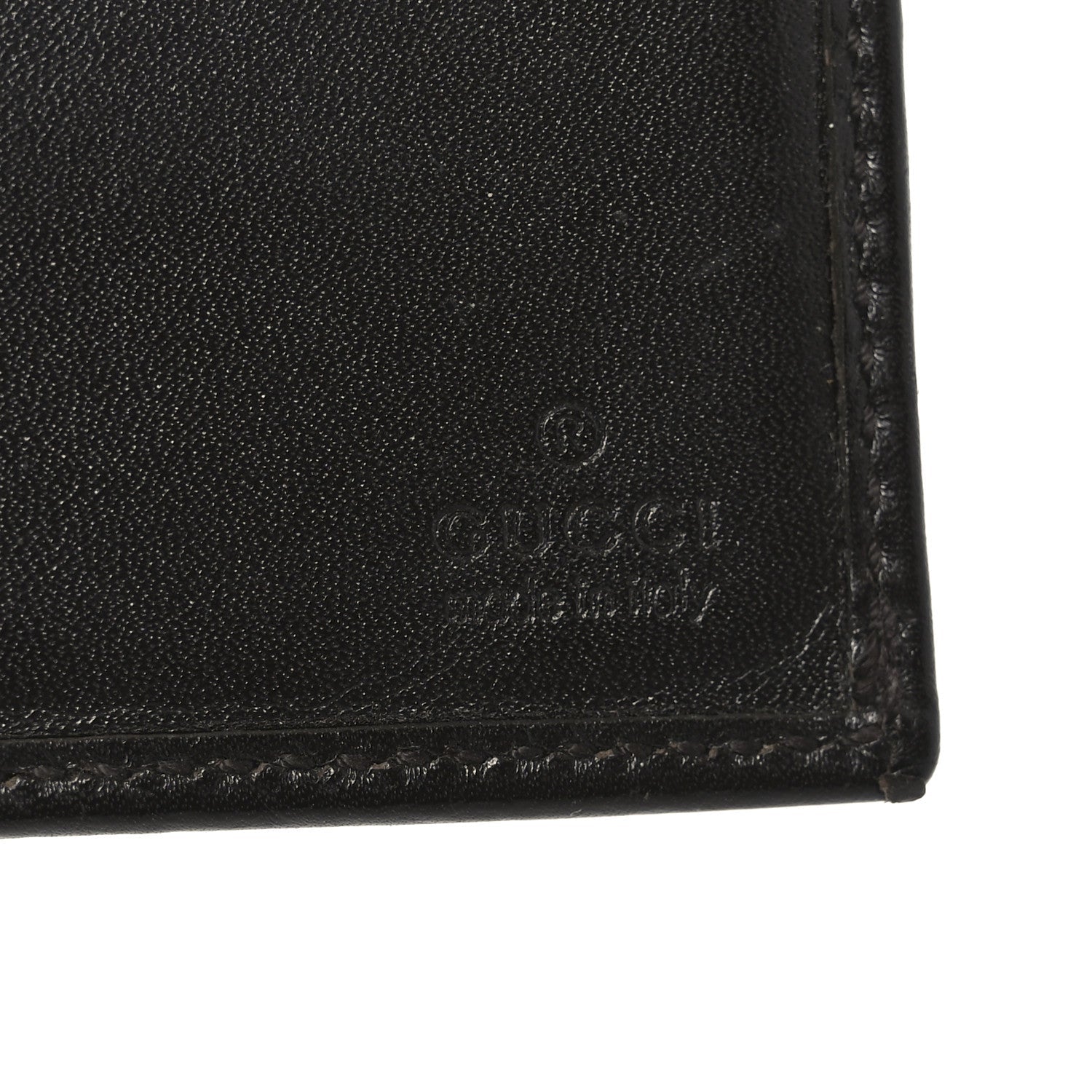 Gucci Monogram Mini Bi-Fold Wallet Brown Dark Brown