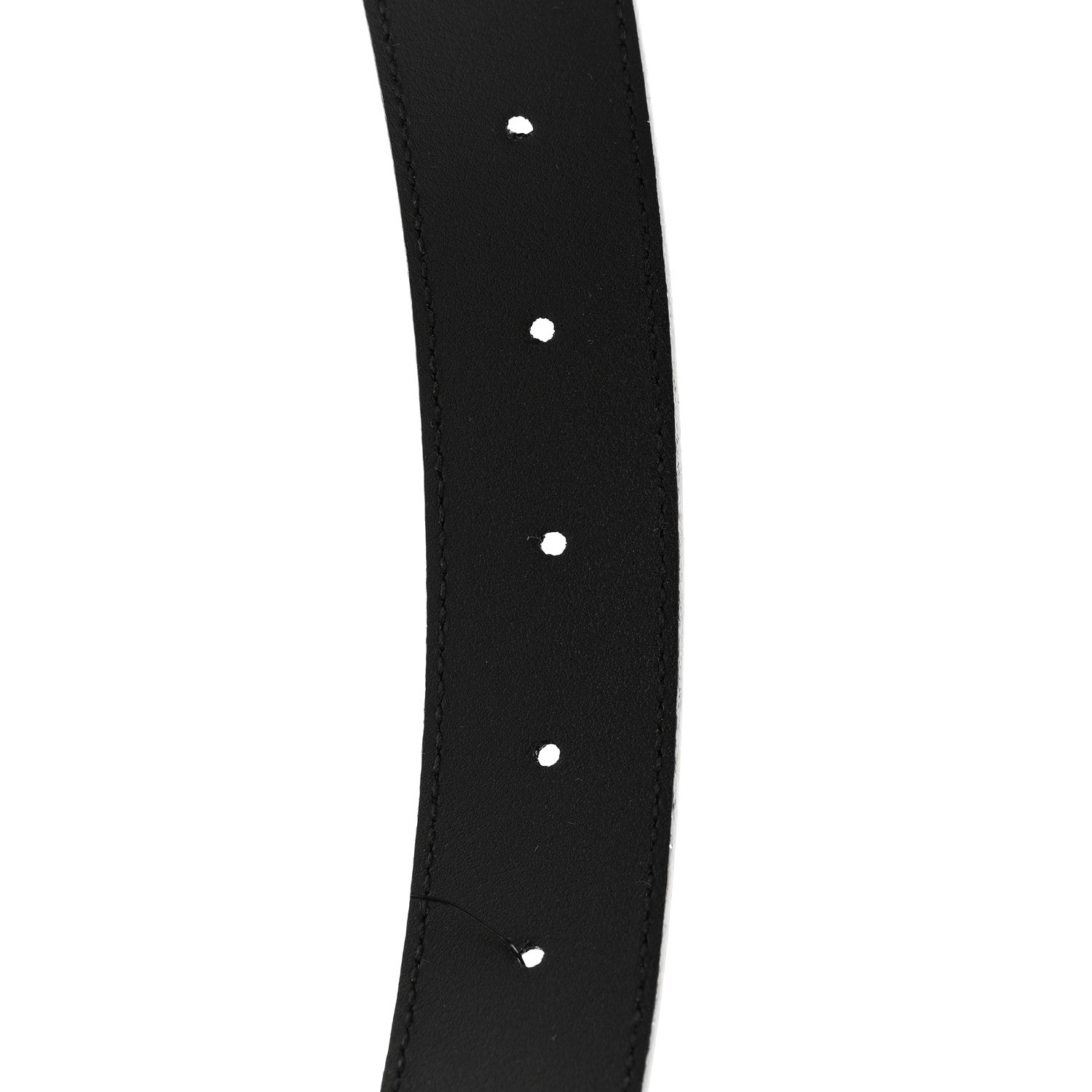 Gucci Plutone Calfskin Plaque GG 30mm Belt 80 32 Black