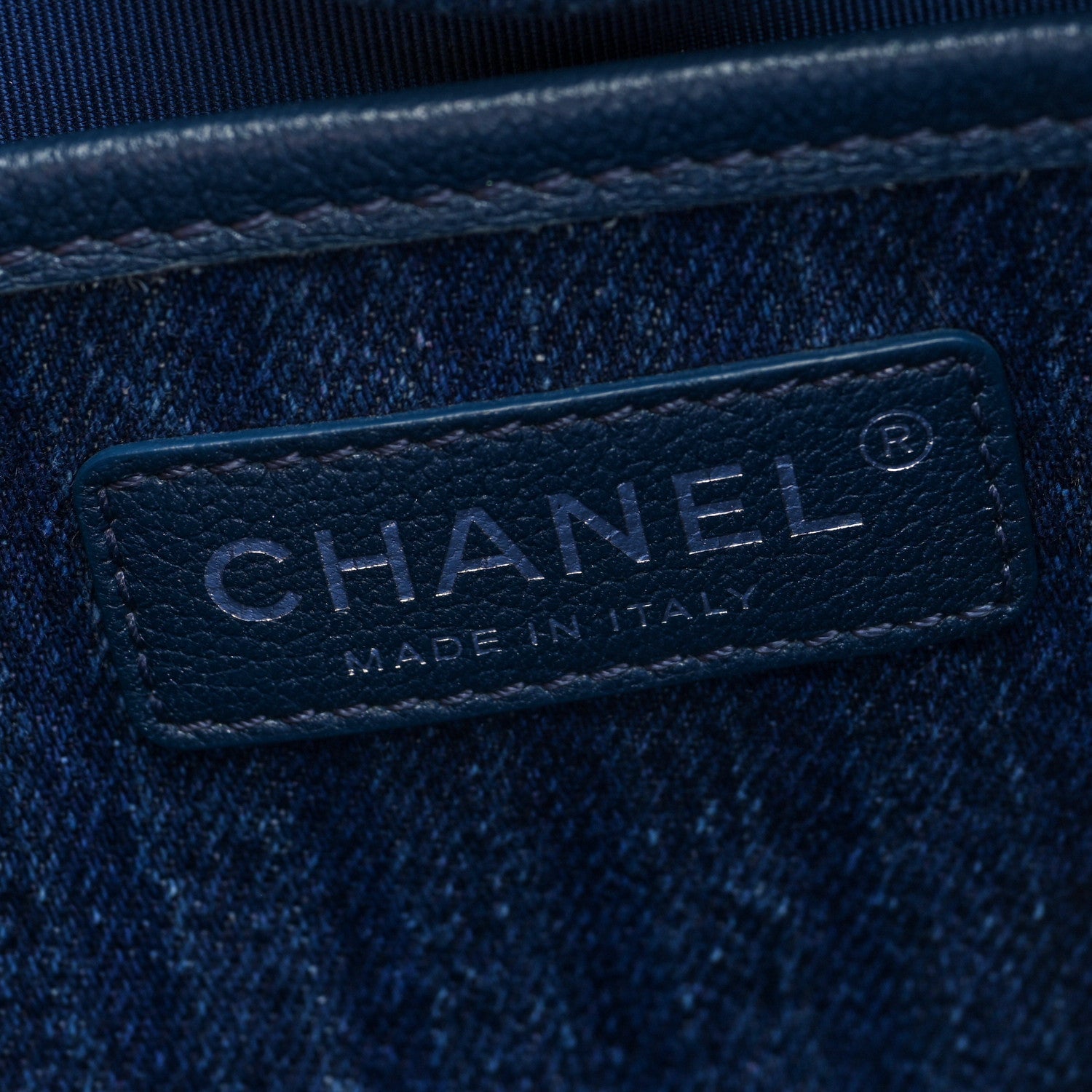 Chanel Denim Quilted Jungle Stroll Hobo Bag Blue