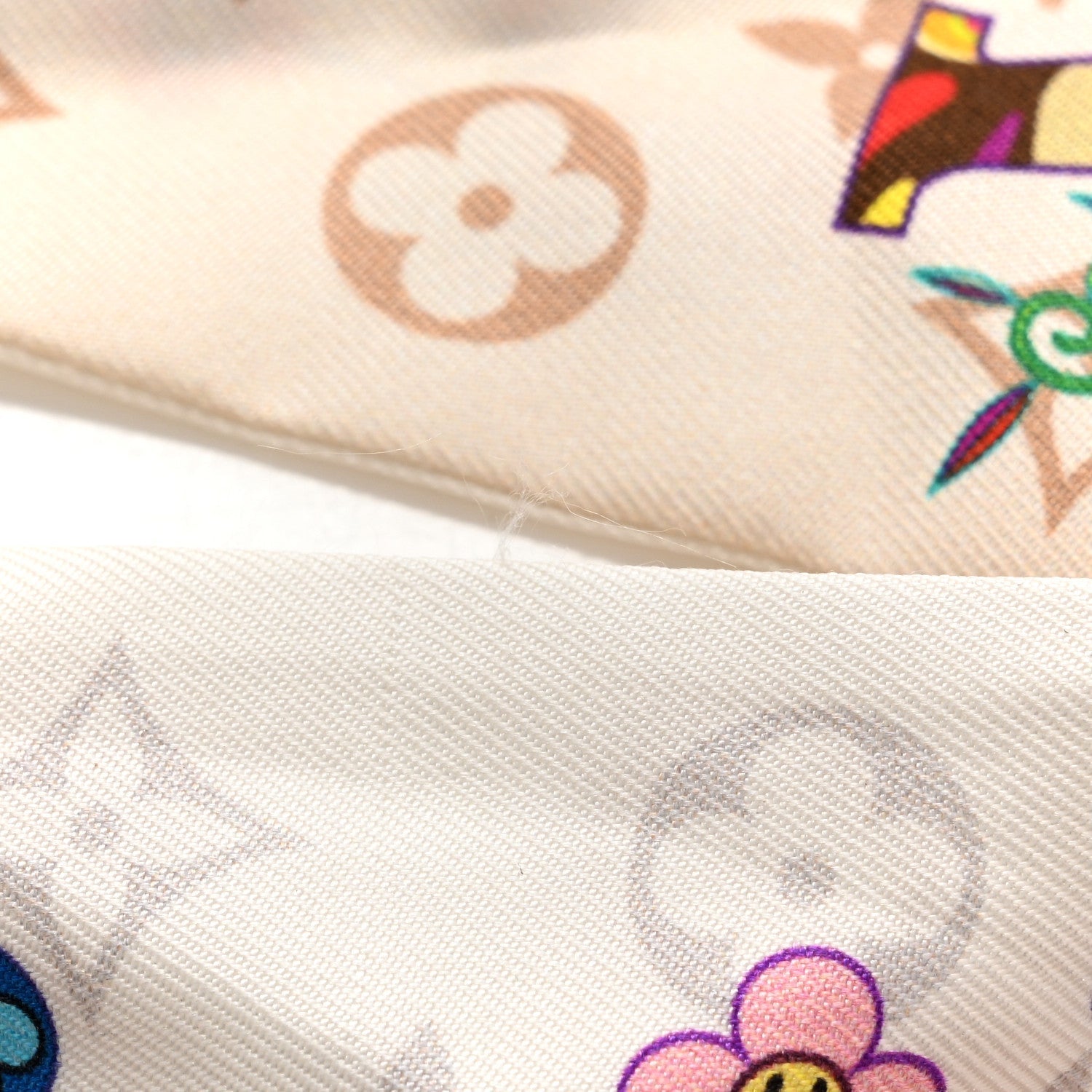 Louis Vuitton LV X TM Silk Superflat Monogram Bandeau White