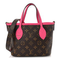 Louis Vuitton Monogram Neverfull Inside Out Bandouliere BB Rose Pondichery
