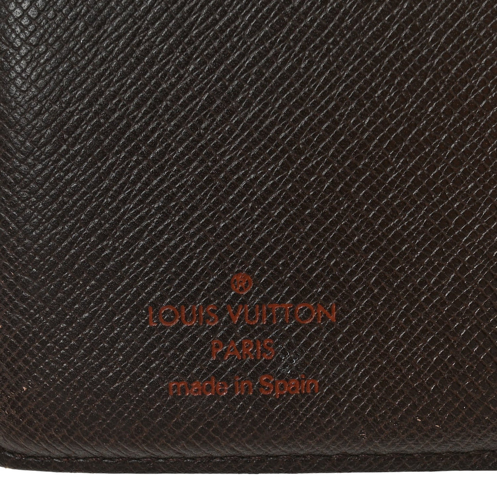 Louis Vuitton Damier Ebene Small Ring Agenda Cover