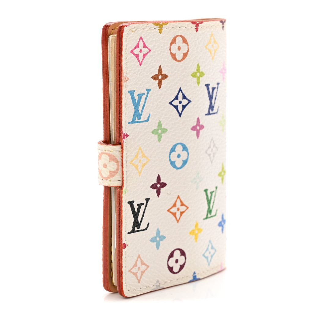 Louis Vuitton Monogram Multicolor Carnet de Bal Mini Agenda Cover White