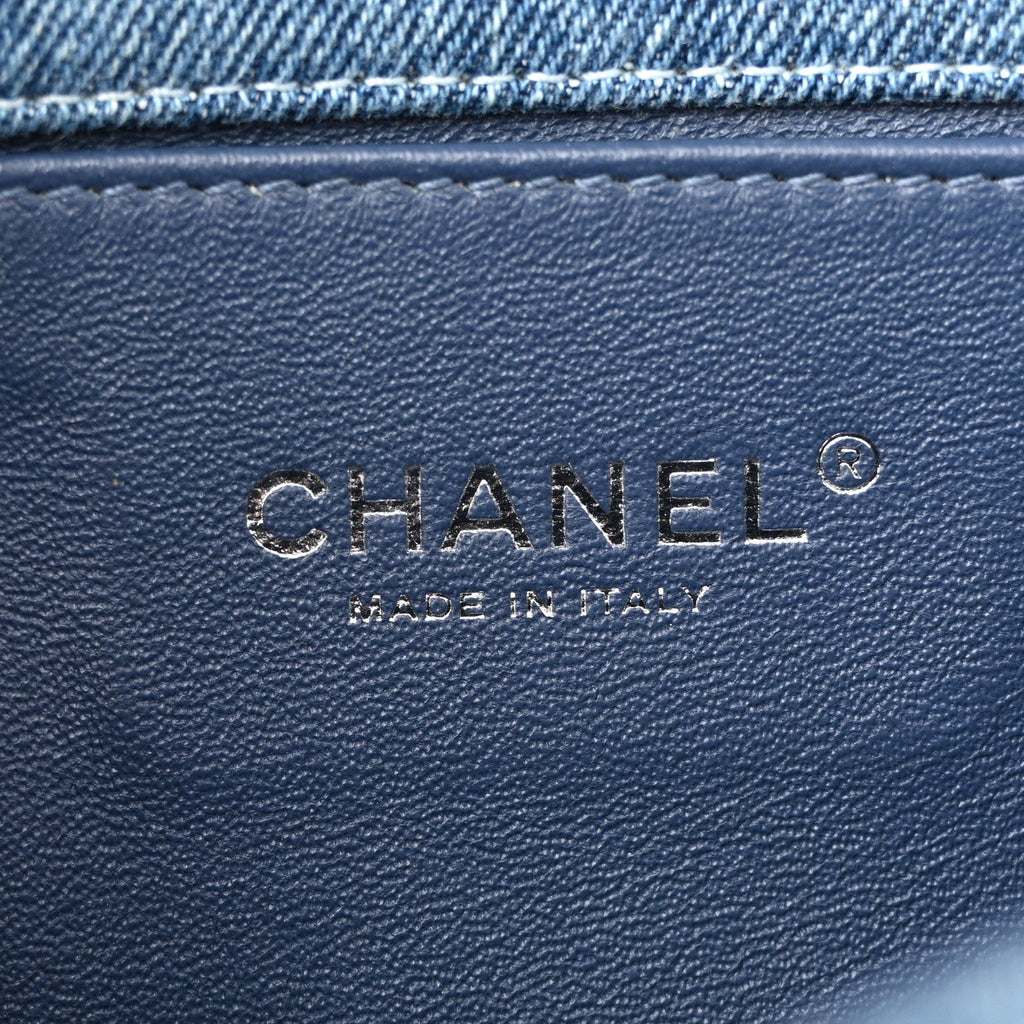 Chanel Denim Quilted Medium Boy Flap Blue