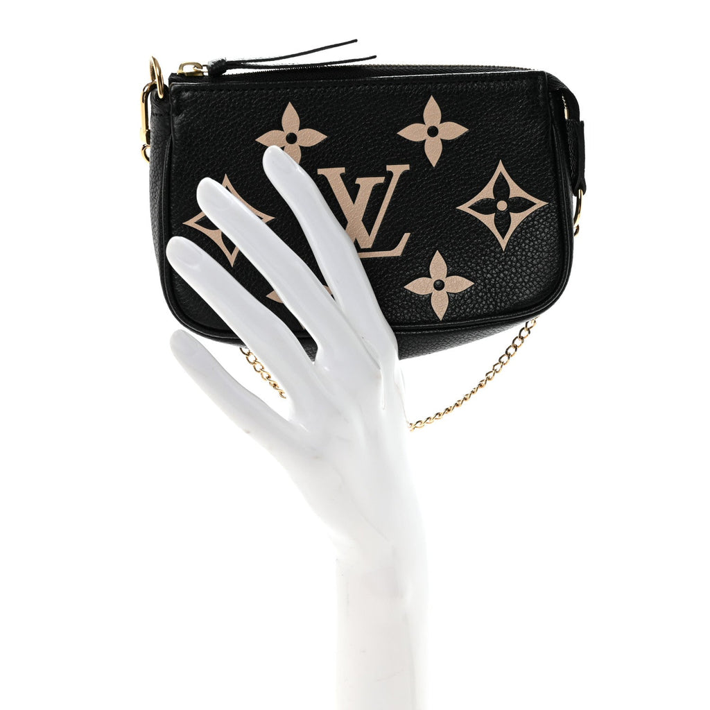 Louis Vuitton Empreinte Monogram Giant Mini Pochette Accessories Black