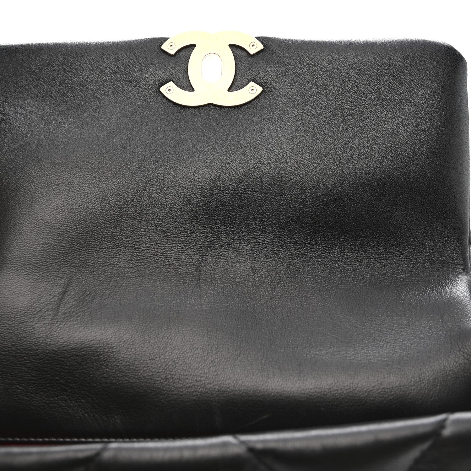 Chanel Lambskin Quilted Medium Chanel 19 Flap Black